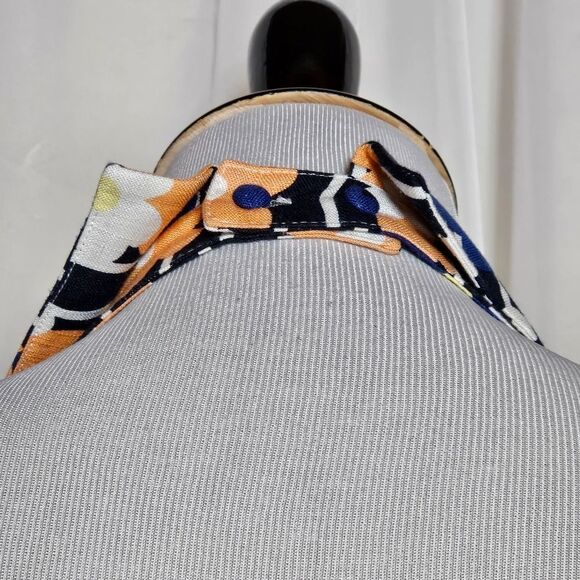 Modcloth Genuine Genius Bold Floral Print Linen Blend V-Neck Halter Jumpsuit - Picture 9 of 16